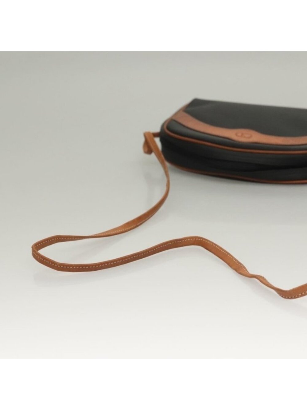 Authentic Christian Dior Shoulder Bag Leather PVC Black Brown - Picture 14 of 16